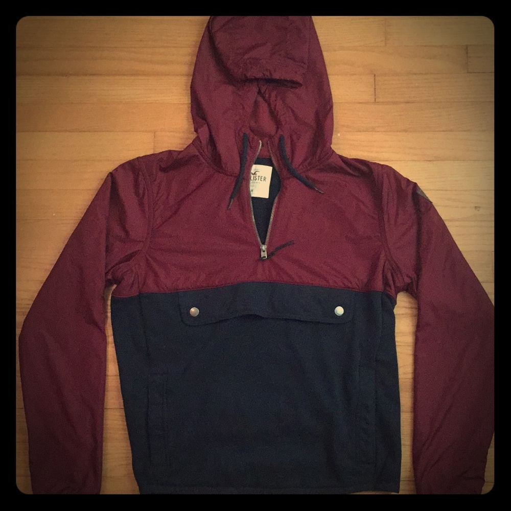 Hollister Hoodie Maroon/Blue